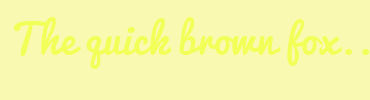 Image with Font Color F2FF59 and Background Color FAF9B1